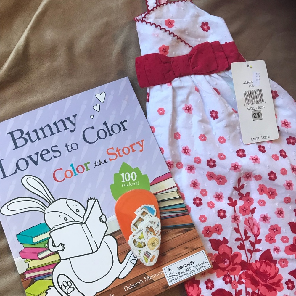 Girls 2T Penelope Mack dress with free new book